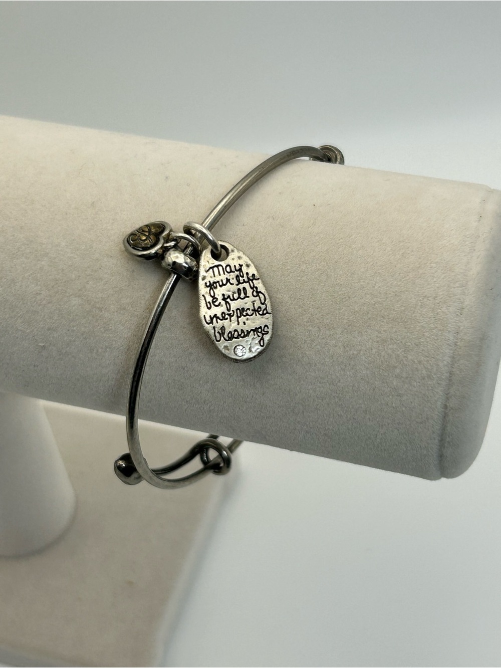 Brighton Art & Soul Dove Bangle Bracelet Two-tone Silver Plated Inspirational